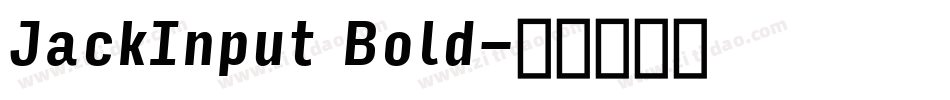 JackInput Bold字体转换